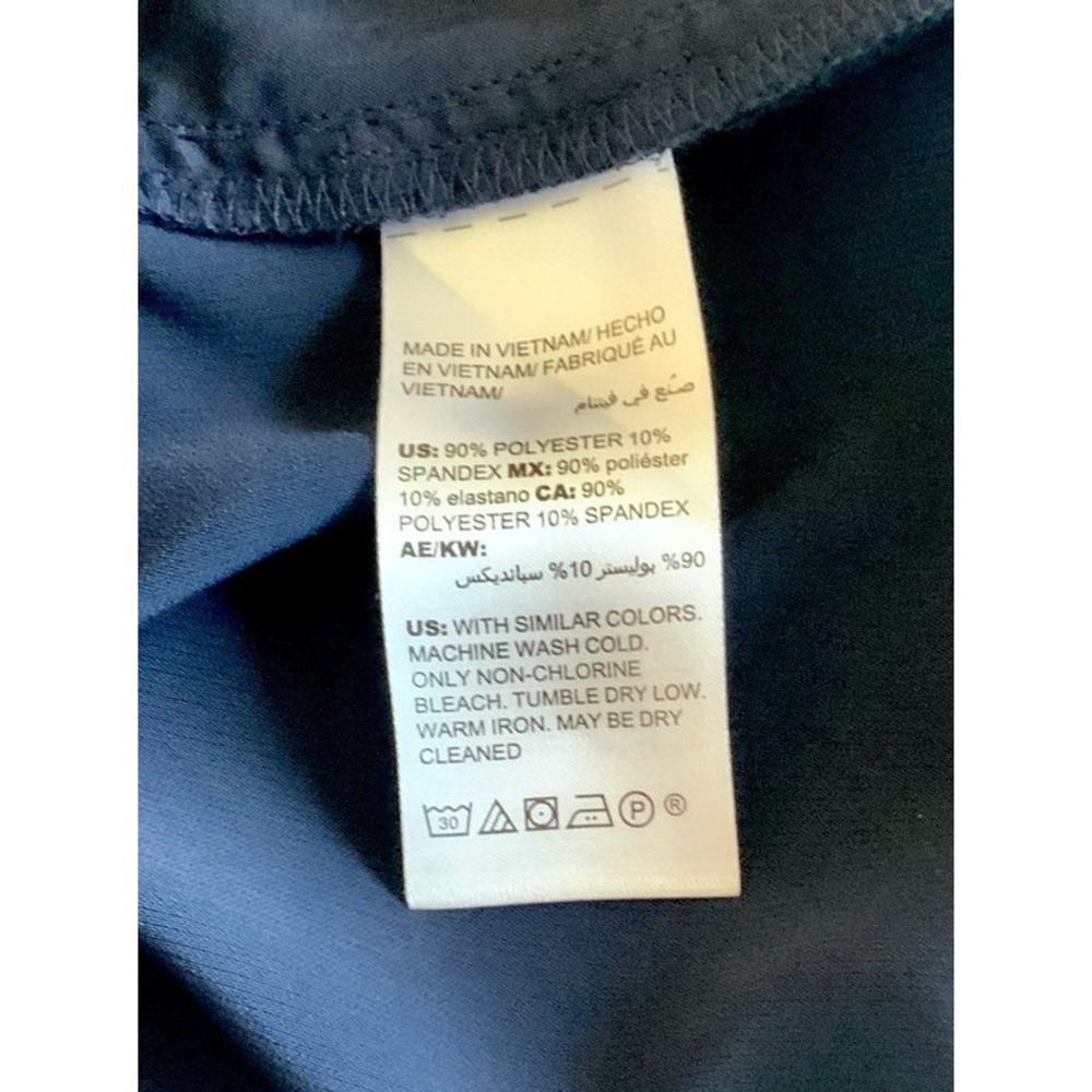 Women's Chico's Size 0 TALL (US 4) Crepe Tapered Ankle Pants Navy Blue - Picture 5 of 5